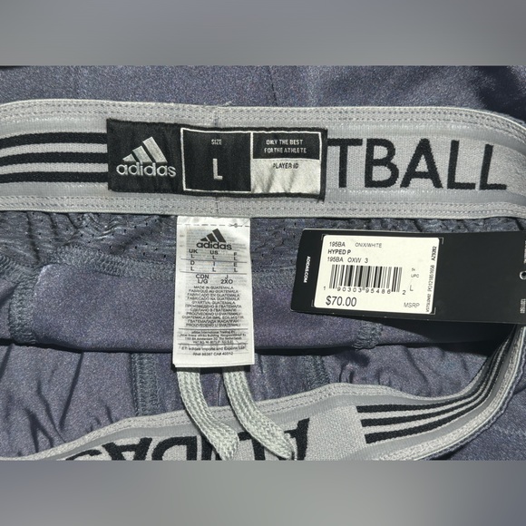 NWT Adidas Techfit Primeknit Football Compression Pants Onix/White Size L Men’s - Picture 3 of 3